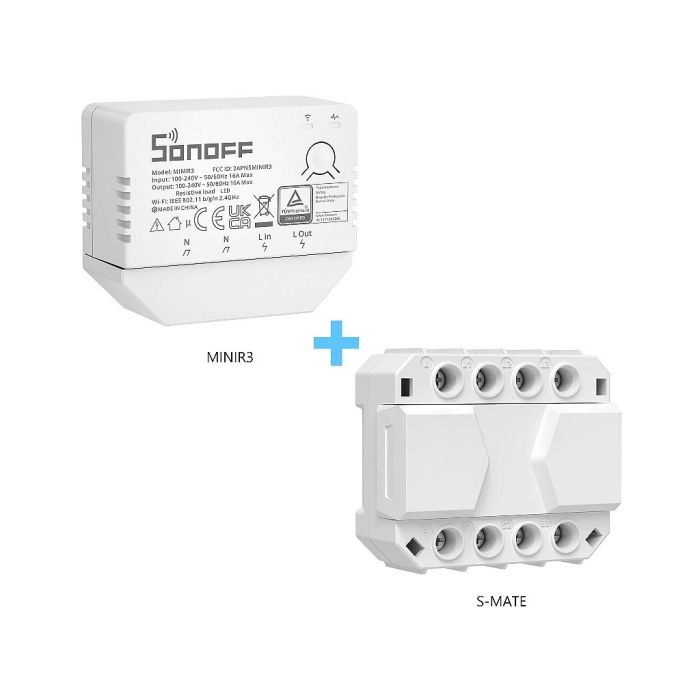 Pack de Interruptores Sonoff Switch Mate y Sonoff Mini R3 DIY